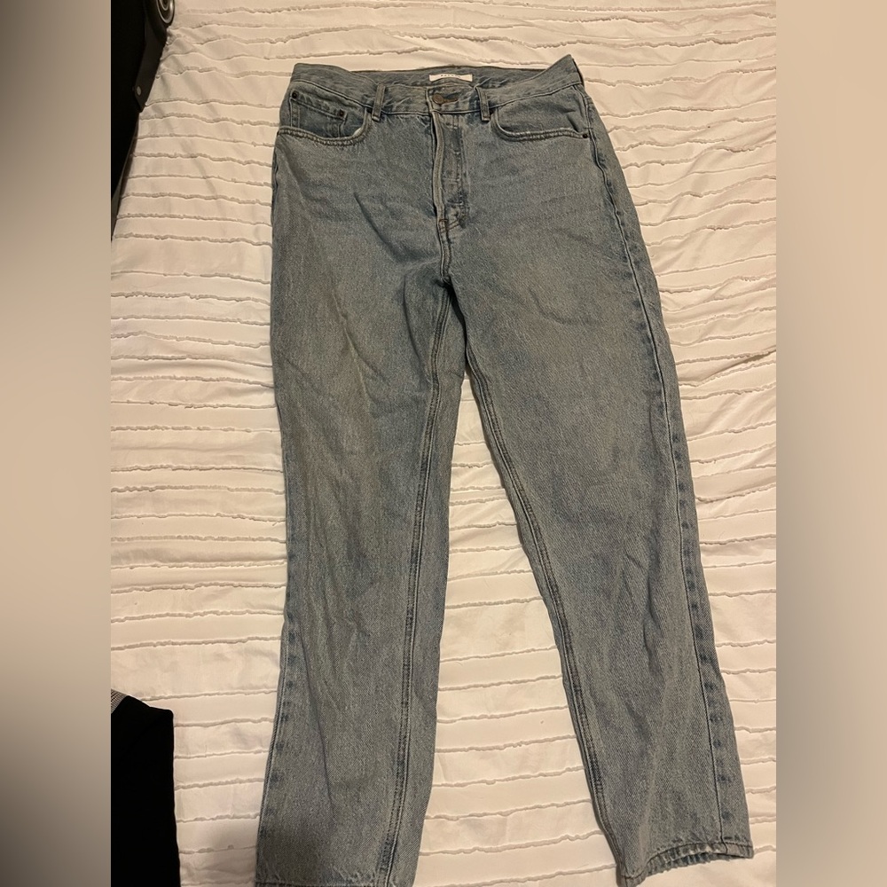Light Wash High Rise Denim Jeans
